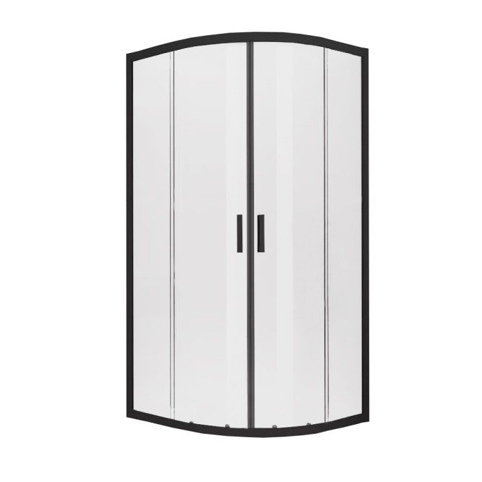 Душевое ограждение 90x90x190, New trendy New varia black, черный арт. K-0566