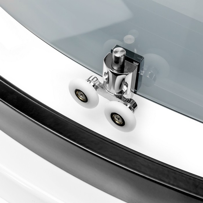 Душевое ограждение 90x90x190, New trendy New varia black, черный арт. K-0566