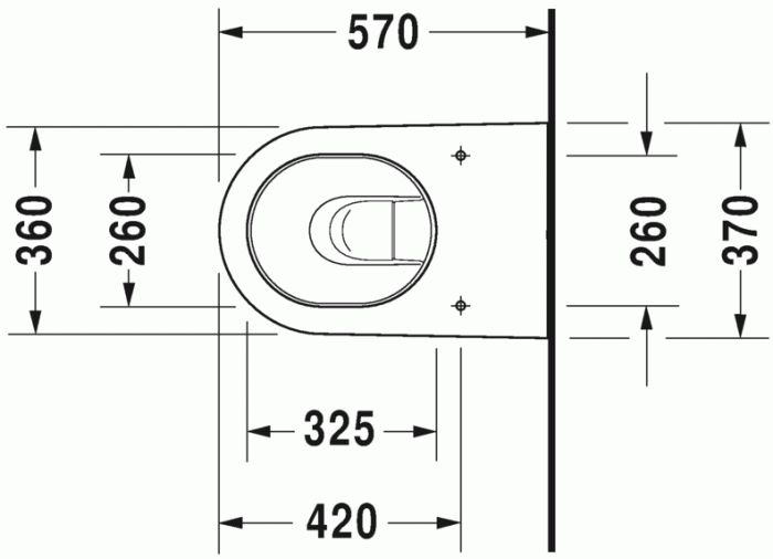 Duravit напольный приставной унитаз, starck 2, 2128090000 цвет: белый