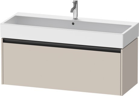 Duravit тумба подвесная под раковину 460 мм х 1184 мм х 440 мм, ketho.2, k25079091910000 цвет: серо-коричневый матовый