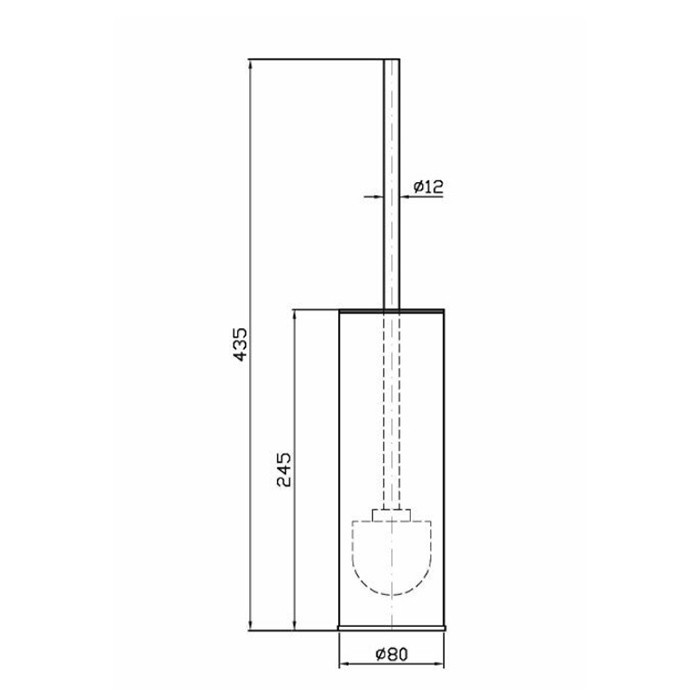 Zucchetti туалетный ёршик, напольный, helm, нержавеющая сталь арт. zad855.x