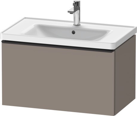 Duravit тумба подвесная под раковину 784 мм х 452 мм, d-neo, de425504343 цвет: базальт матовый