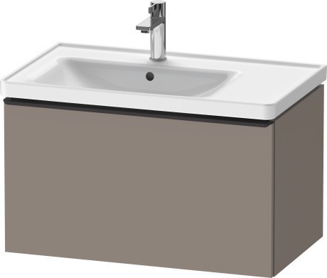 Duravit тумба подвесная под раковину 784 мм х 452 мм, d-neo, de425504343 цвет: базальт матовый