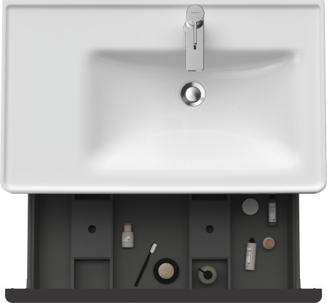 Duravit тумба подвесная под раковину 784 мм х 452 мм, d-neo, de425504343 цвет: базальт матовый