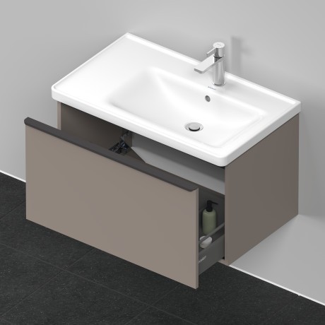 Duravit тумба подвесная под раковину 784 мм х 452 мм, d-neo, de425504343 цвет: базальт матовый