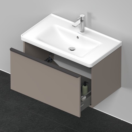Duravit тумба подвесная под раковину 784 мм х 452 мм, d-neo, de425504343 цвет: базальт матовый