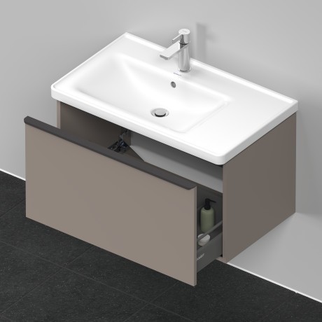 Duravit тумба подвесная под раковину 784 мм х 452 мм, d-neo, de425504343 цвет: базальт матовый