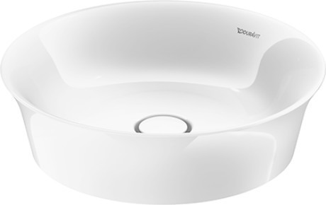 Duravit раковина круглая встраиваемая диаметр 430 мм, без перелива, white tulip, 2362430079 цвет: белый
