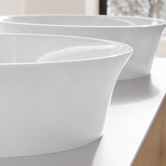 Duravit раковина круглая встраиваемая диаметр 430 мм, без перелива, white tulip, 2362430079 цвет: белый