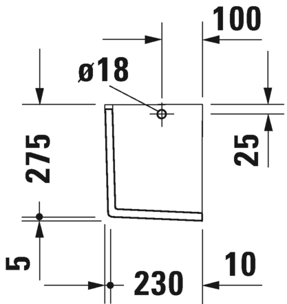 Duravit полупьедестал для раковины, starck 3, 0865170000 цвет: белый