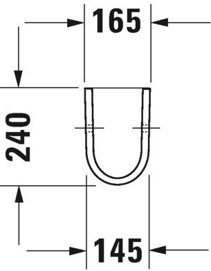Duravit полупьедестал для раковины, starck 3, 0865170000 цвет: белый