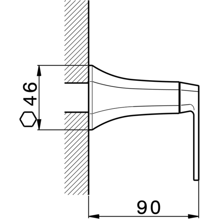 Cisal переключатель на 2 выхода cf0020006t cherie, цвет: хром
