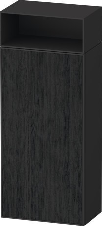 Duravit средний шкаф петли слева 240 мм х 400 мм х 961 мм, zencha, ze1351l16800000 цвет: чёрный дуб/графит суперматовый