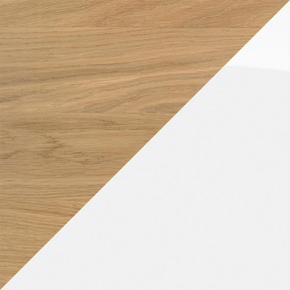 Duravit тумба подвесная правая 298 мм х 384 мм, с одной дверцей, white tulip, wt4240rh585 цвет: белый глянцевый/дуб натуральный