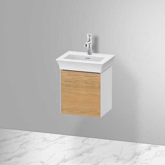 Duravit тумба подвесная правая 298 мм х 384 мм, с одной дверцей, white tulip, wt4240rh585 цвет: белый глянцевый/дуб натуральный