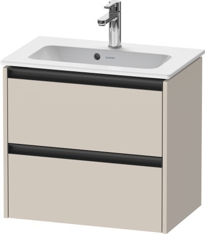 Duravit тумба подвесная под раковину 390 мм х 610 мм х 549 мм, ketho.2, k25255083830000 цвет: серо-коричневый суперматовый