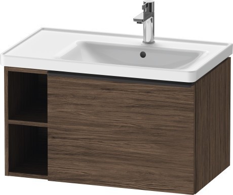 Duravit тумба подвесная под раковину 784 мм х 452 мм, d-neo, de425702121 цвет: орех темный