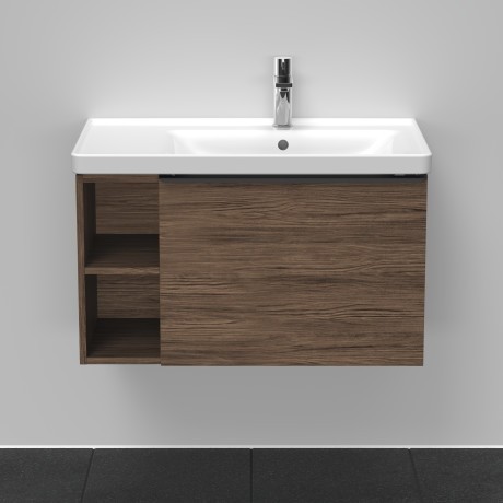 Duravit тумба подвесная под раковину 784 мм х 452 мм, d-neo, de425702121 цвет: орех темный