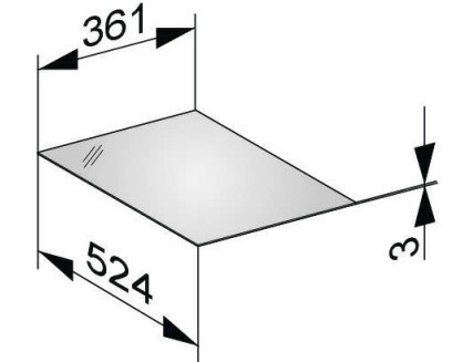 Keuco декоративная верхняя крышка из кристаллина для боковой тумбы, edition 11, арт. 31320 579001
