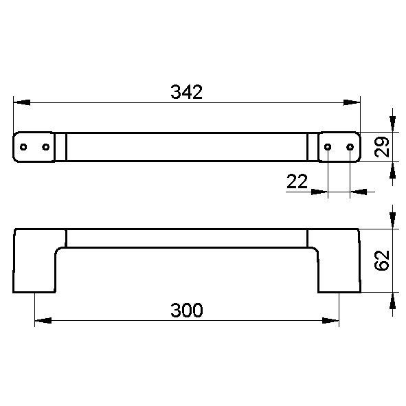 Keuco поручень, collection moll, арт. 12707 010000