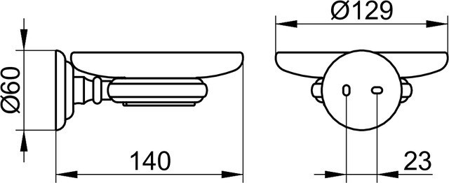 Keuco мыльница хрустальная, astor, арт. 02155 009000
