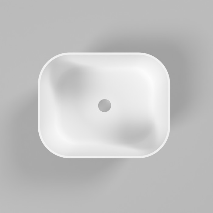 Раковина, накладная 50x40, Whitecross Lazurit, белый мат арт. 0713.050040.200