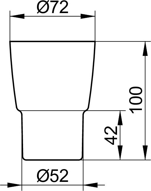 Keuco стакан хрустальный без держателя, city.2, прозрачный арт. 02350 009000