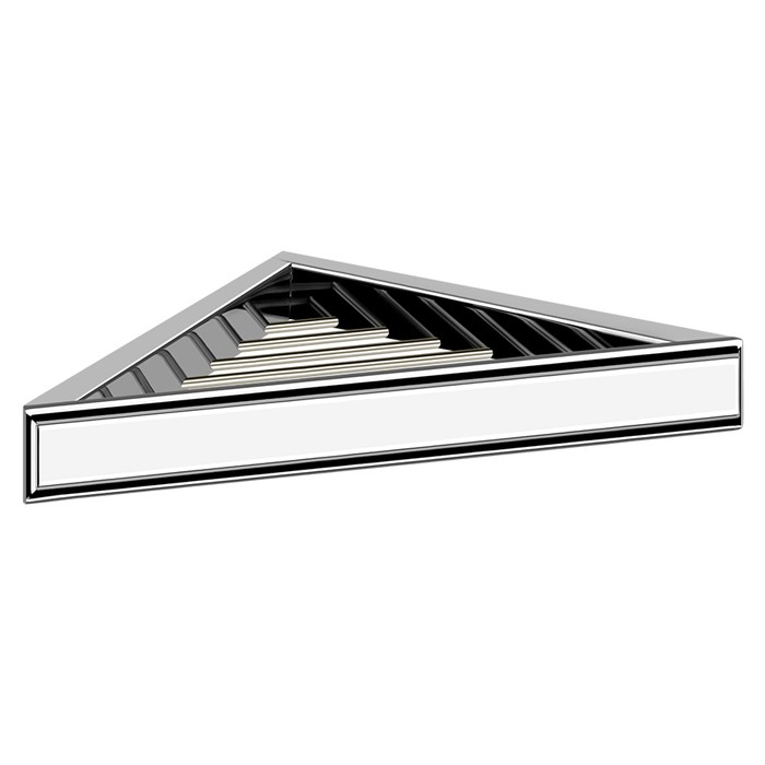 Gessi Полочка-решетка угловая для ванны или душа, подвесной, Eleganza, 46461#031 цвет: хром