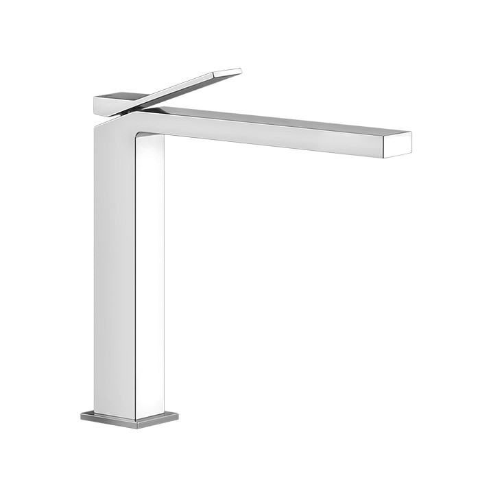 Gessi Смеситель для раковины на 1 отверстие, излив 213мм, Rettangolo, 53004#031 цвет: хром