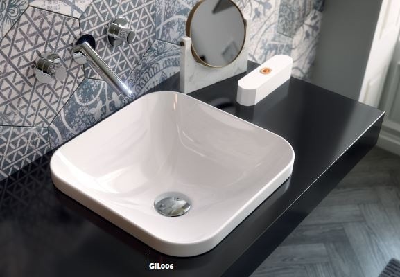 ArtCeram раковина (врезная), gil006 01 00 gio evolution цвет: белый глянцевый
