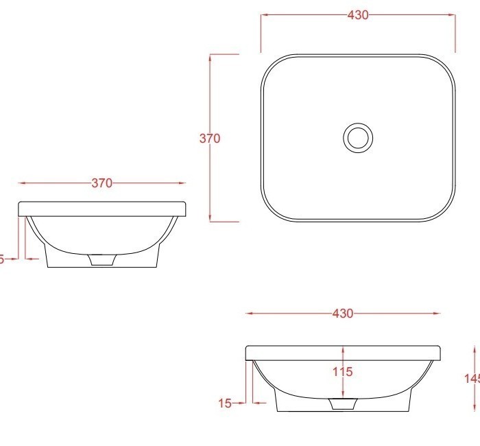 ArtCeram раковина (врезная), gil006 01 00 gio evolution цвет: белый глянцевый