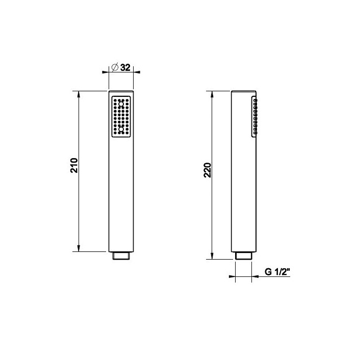Gessi Ручной душ, с защитой от известкового налёта, Emporio shower, 14372#031 цвет: хром