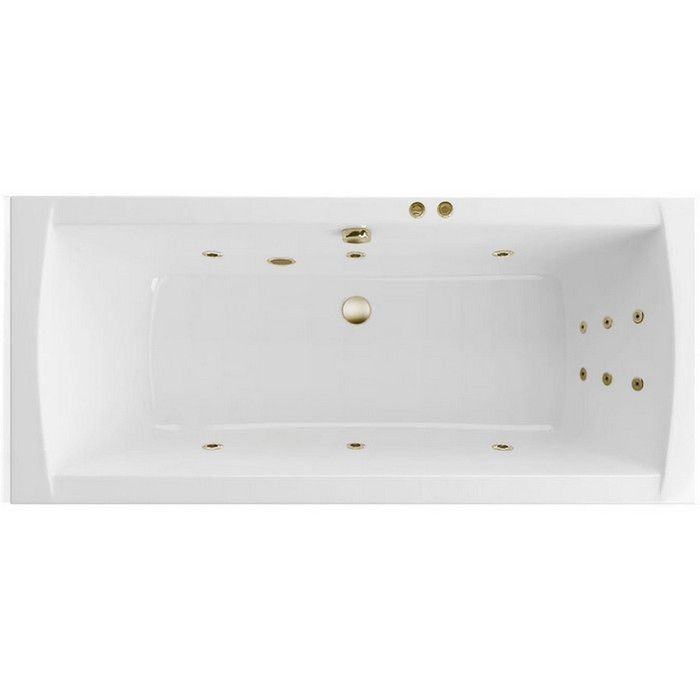 Ванна lux slim 180x80 line, Excellent Aquaria, бронза арт. WAEX.AQU18S.LINE.BR