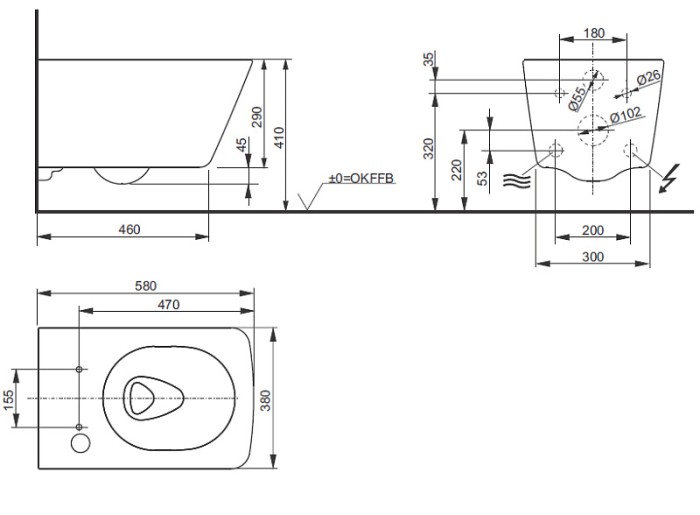 TOTO унитаз подвесной с washlet sx, белый арт. CW522EY+TCF896CG#NW1