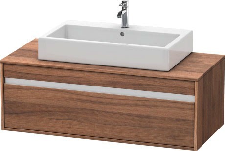 Duravit тумба подвесная под раковину с одним выдвижным ящиком, ketho, kt669607979 цвет: орех натуральный
