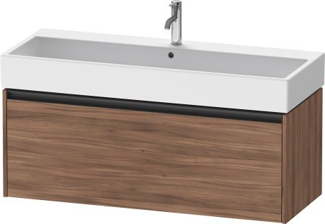Duravit тумба подвесная под раковину 460 мм х 1184 мм х 440 мм, ketho.2, k25079079790000 цвет: орех натуральный