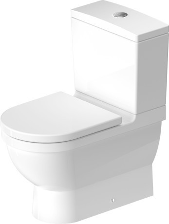 Duravit унитаз напольный комбинированный с вертикальным смывом, с креплением, starck 3, 01280900001 цвет: белый