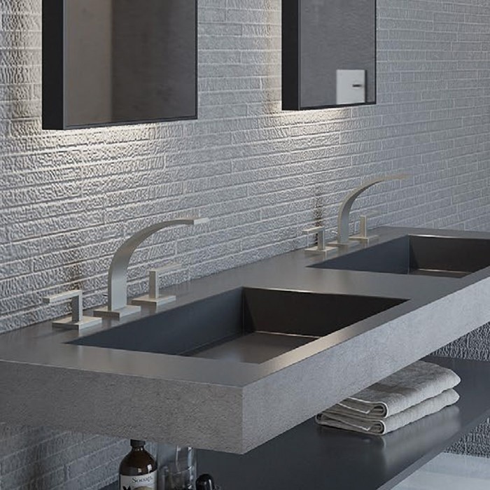 Cisal смеситель для раковины wa0010212a wave цвет: никель