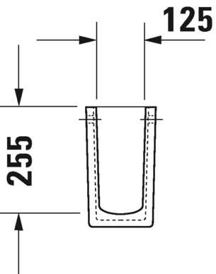 Duravit полупьедестал для раковины, starck 3, 0865180000 цвет: белый
