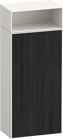 Duravit средний шкаф петли справа 240 мм х 400 мм х 961 мм, zencha, ze1351r16840000 цвет: чёрный дуб/белый суперматовый