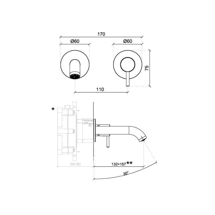 Almar смеситель для раковины, арт. d210031.hb