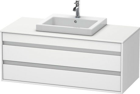 Duravit тумба подвесная под раковину с двумя выдвижными ящиками, ketho, kt675601818 цвет: gres pietra grey opaco
