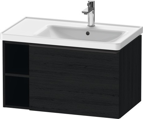 Duravit тумба подвесная под раковину 784 мм х 452 мм, d-neo, de425701616 цвет: чёрный дуб