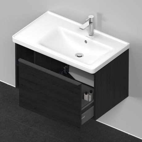 Duravit тумба подвесная под раковину 784 мм х 452 мм, d-neo, de425701616 цвет: чёрный дуб