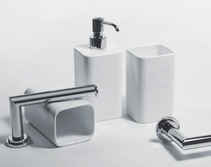 Bertocci стакан для зубных щеток cento, белый арт. 144 8500 0200