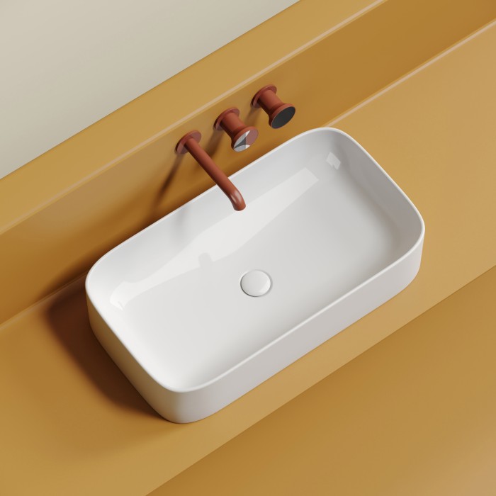 Ceramicanova раковина накладная element, cn6054 цвет: белый