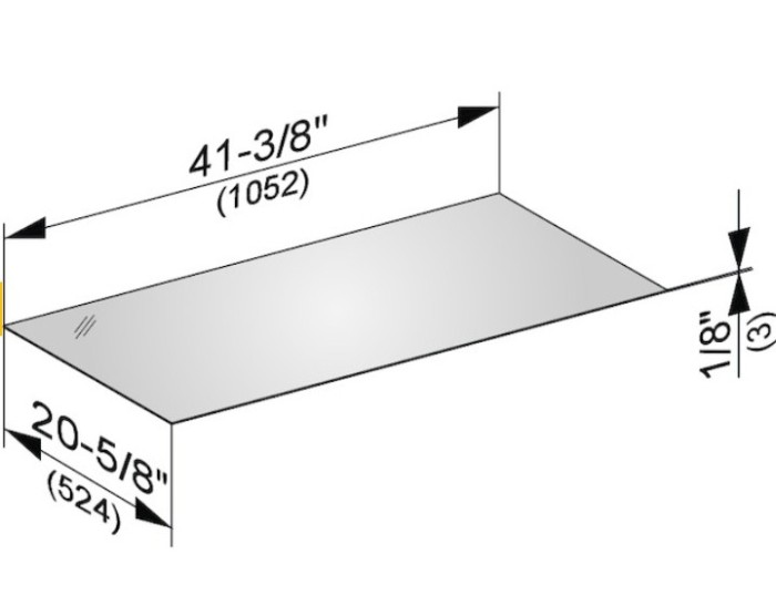 Keuco декоративная верхняя крышка из кристаллина для боковой тумбы, edition 11, арт. 31324 579000