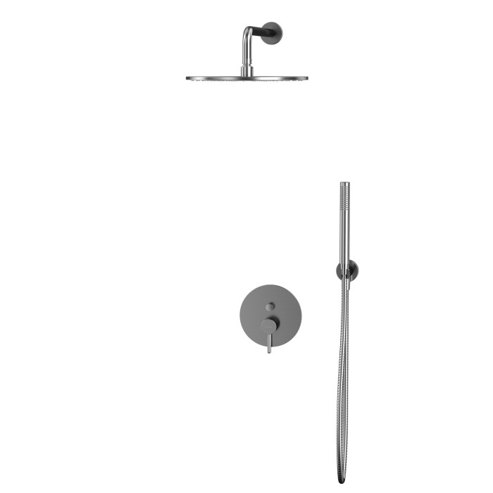 Душевая система скрытого монтажа, Whitecross Y brushed nickel, брашированный никель арт. YSET04NIB