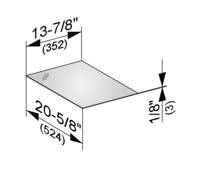 Keuco декоративная верхняя крышка из кристаллина для боковой тумбы, edition 11, арт. 31320 149000