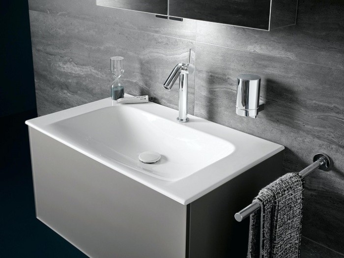 Keuco тумба под раковину 490 мм х 800 мм х 605 мм, plan, инокс матовый арт. 32962 290000